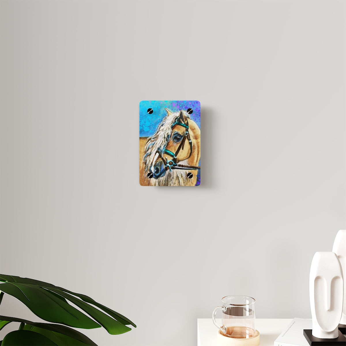 Acrylic Wall Art Panel - Haflinger Horse