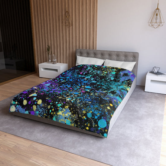Microfiber Duvet Cover - Colorful Universe