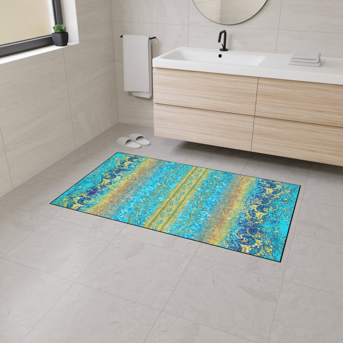 Heavy Duty Floor Mat - Royal Turquoise