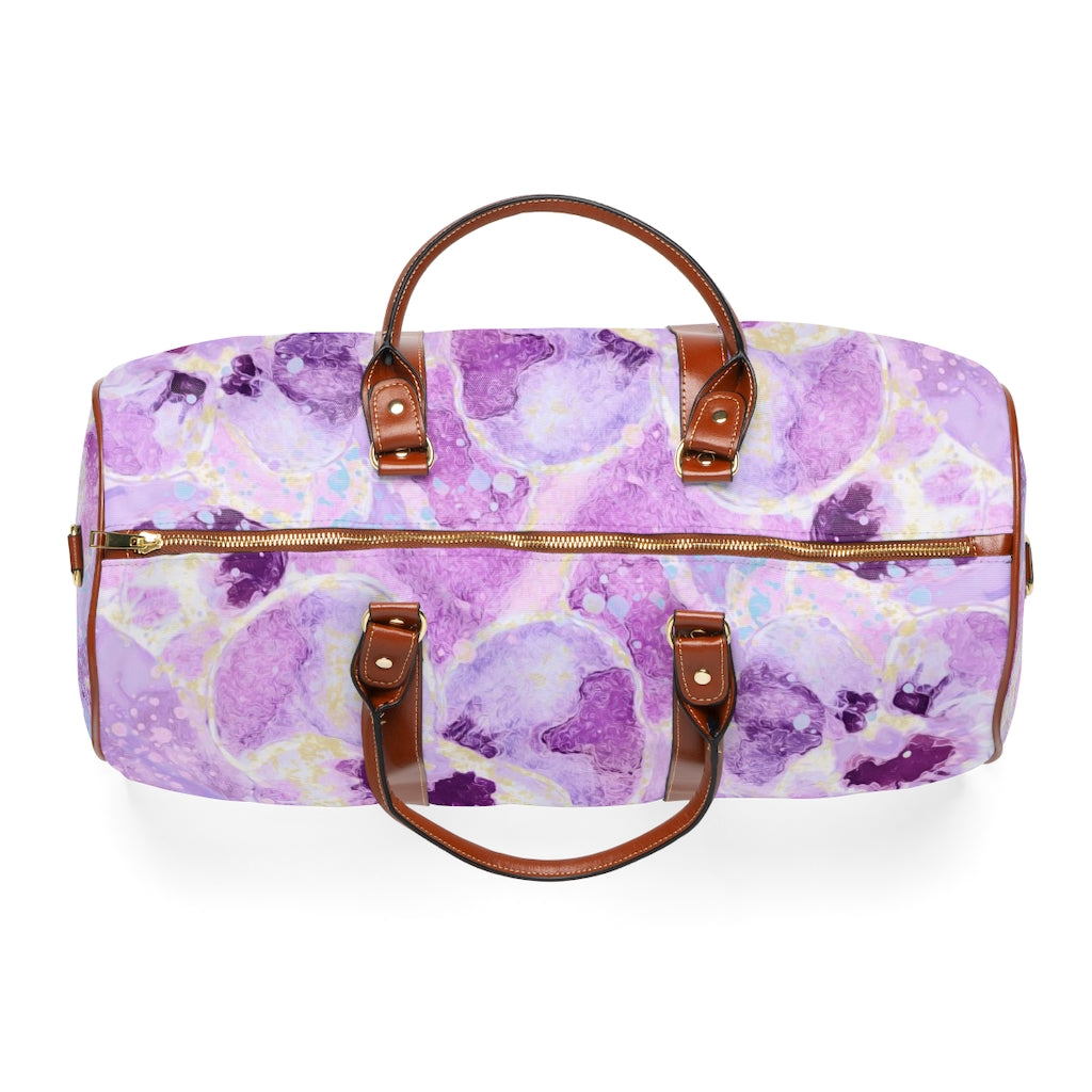Waterproof Travel Bag - Pink Pansies Edition