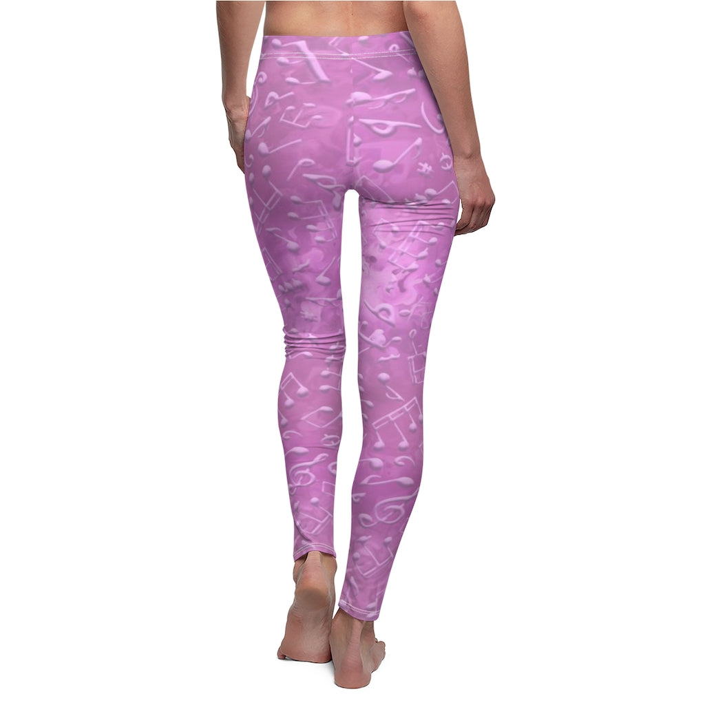 Sport & Casual Leggings - Love of Music/Pink