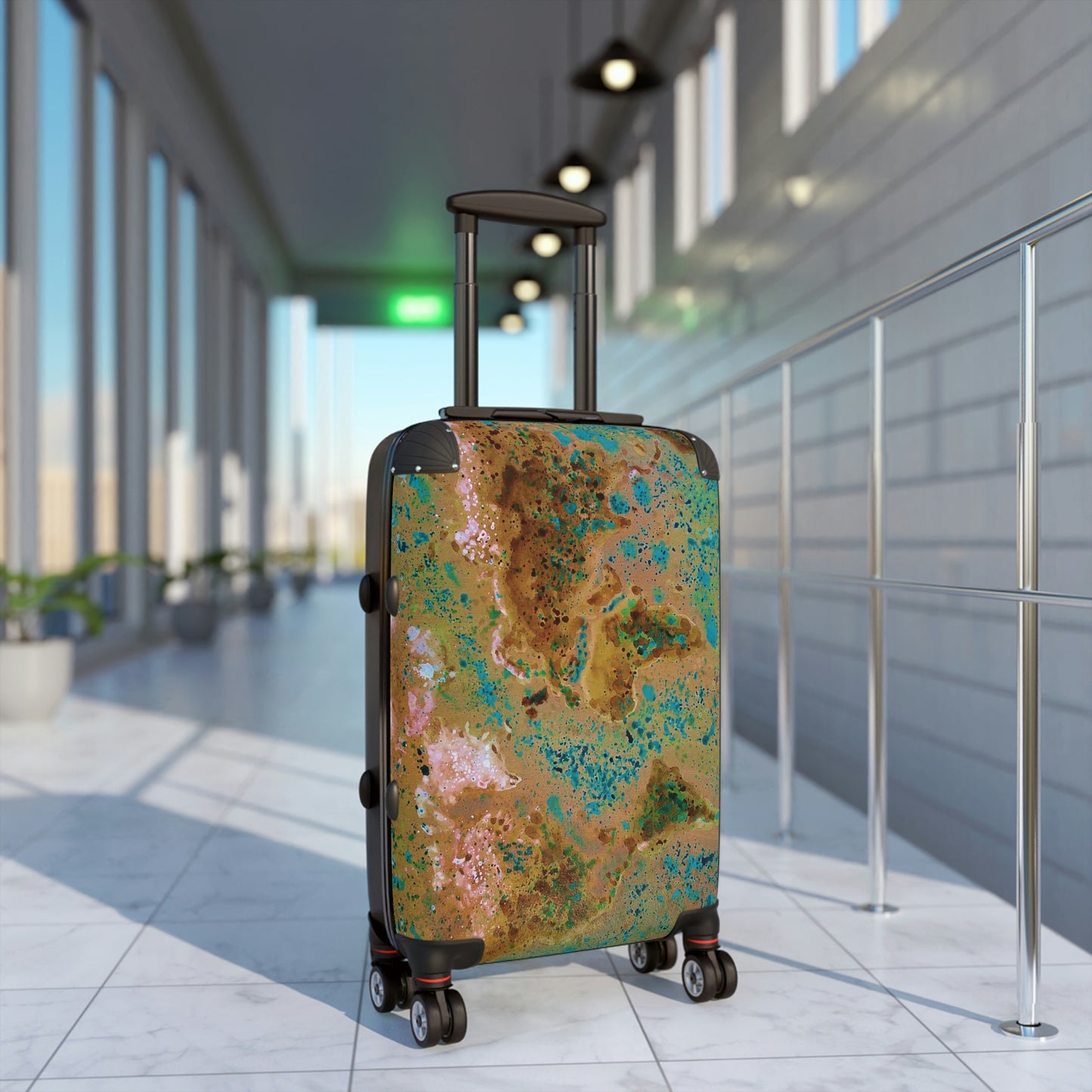Hard Shell Suitcases - World Map