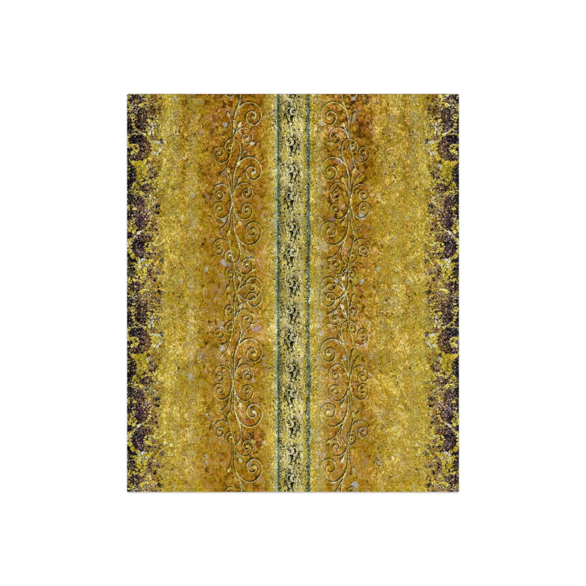 Crushed Velvet Blanket - Royal Gold