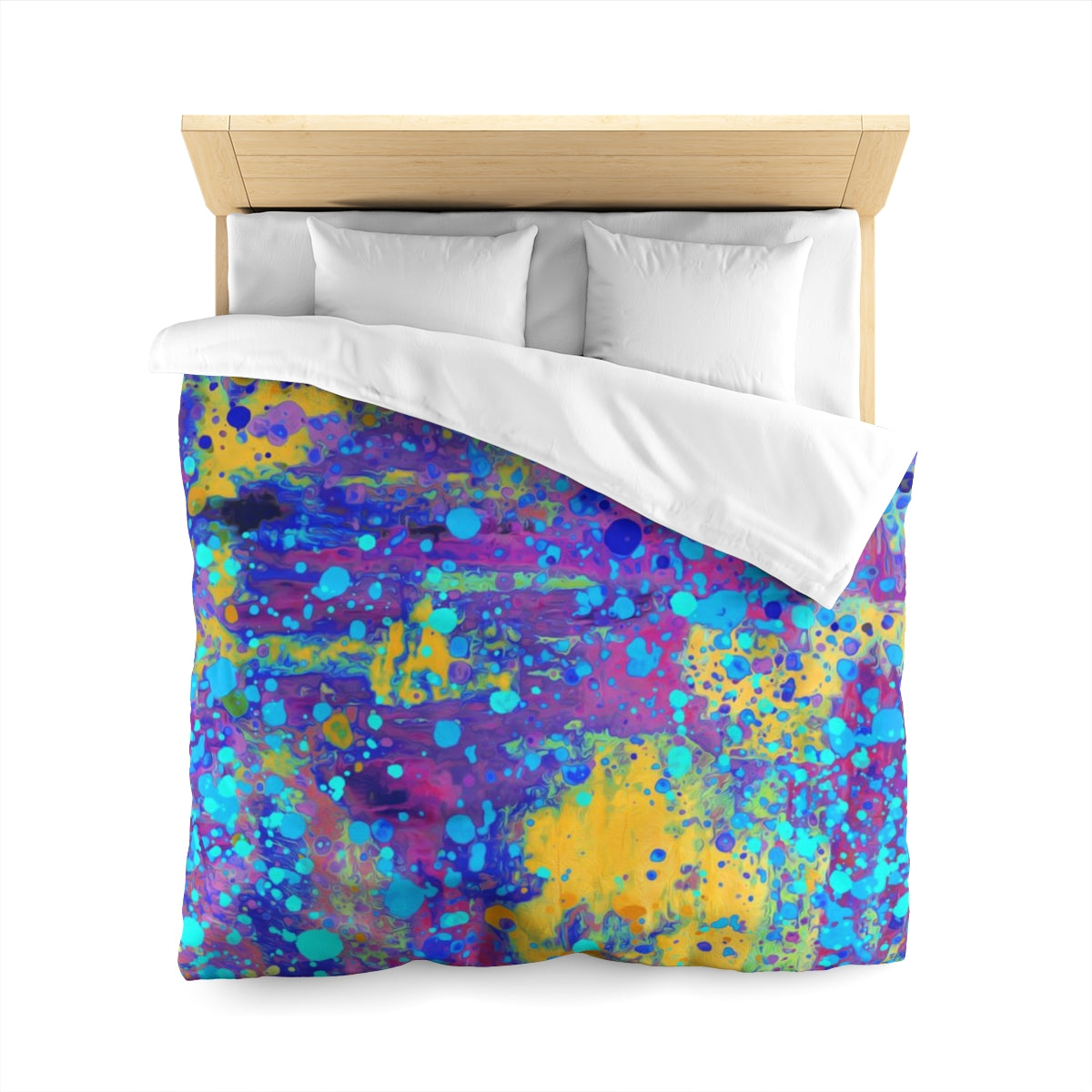 Microfiber Duvet Cover - Happy Splash/Multicolor