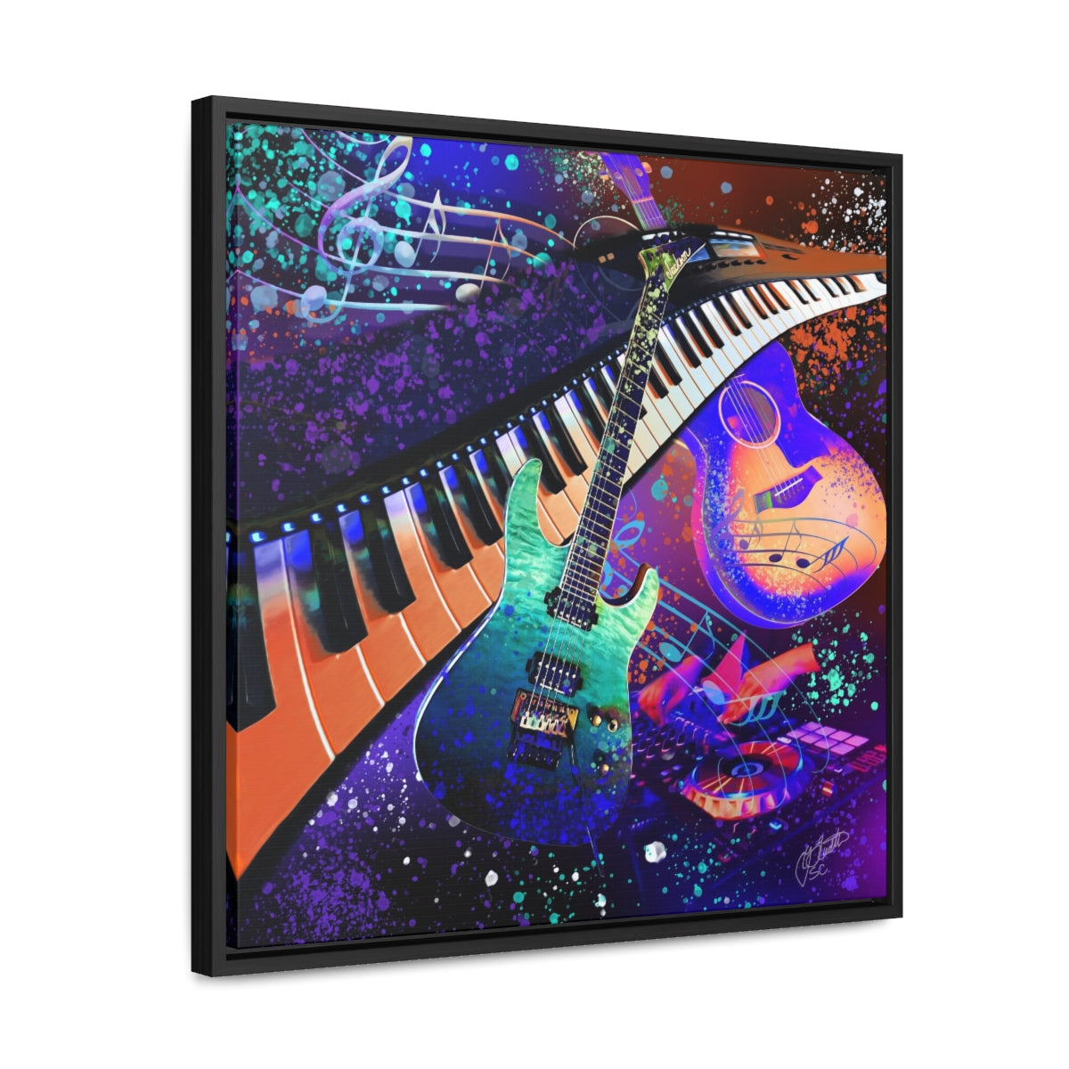 Framed Canvas - Music 2