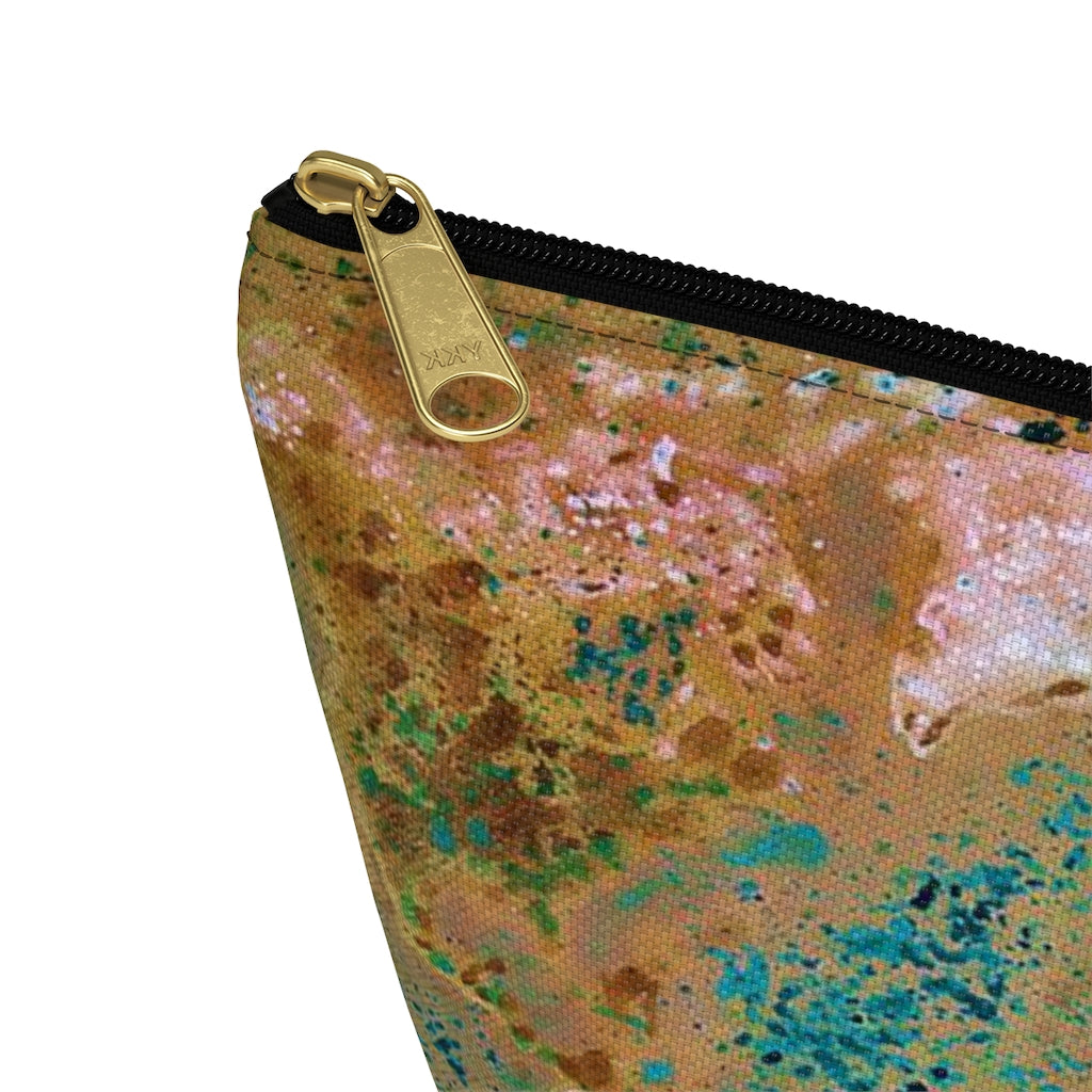 Accessory Pouch w T-bottom - World Map
