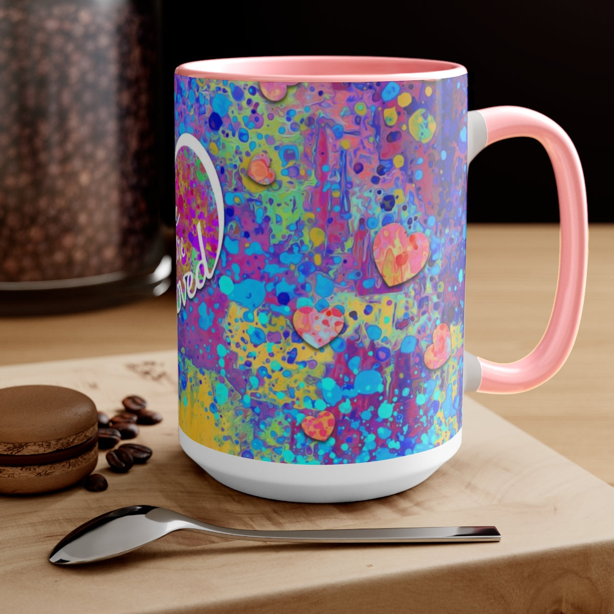 15oz Two-Tone Coffee Mugs - You are Loved