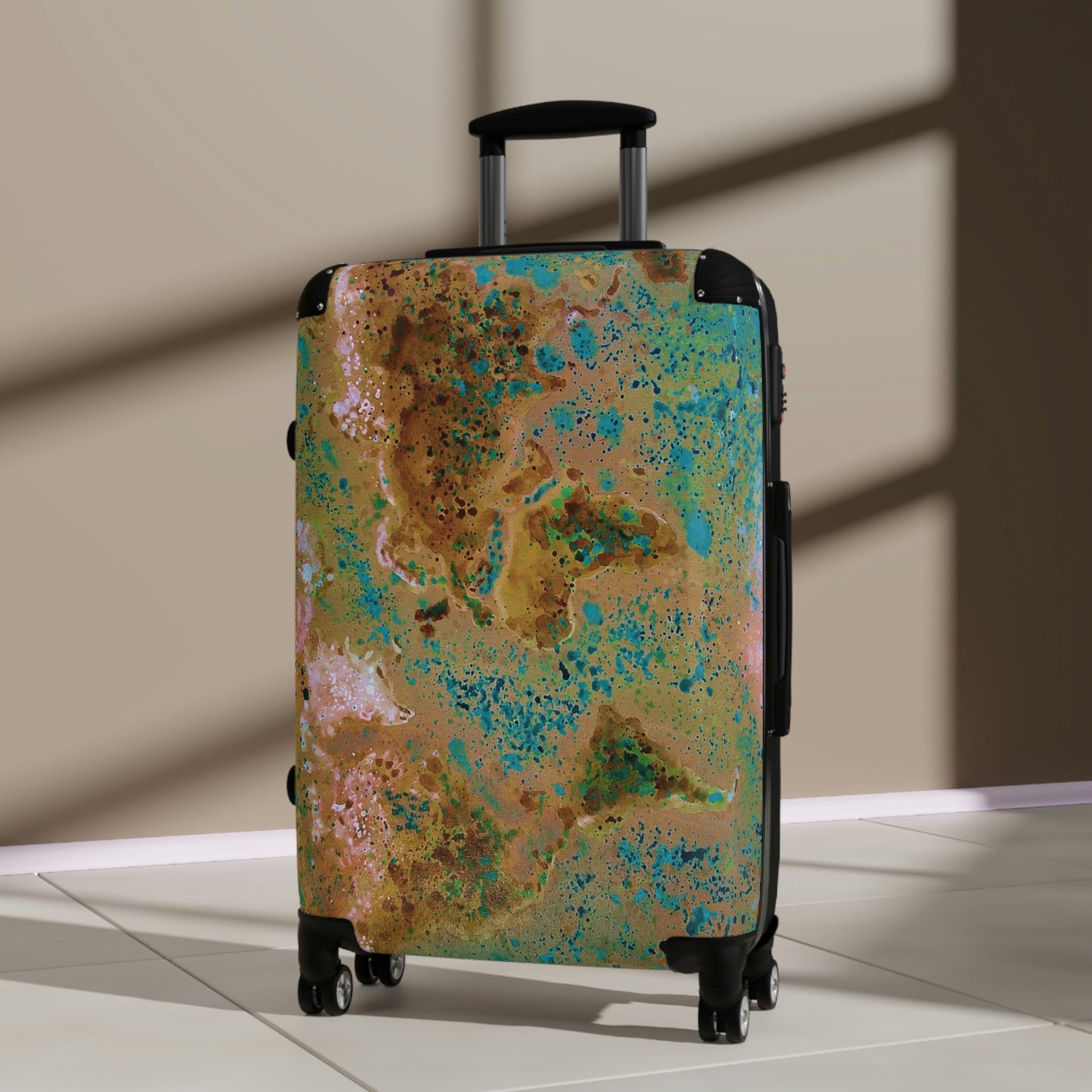 Hard Shell Suitcases - World Map
