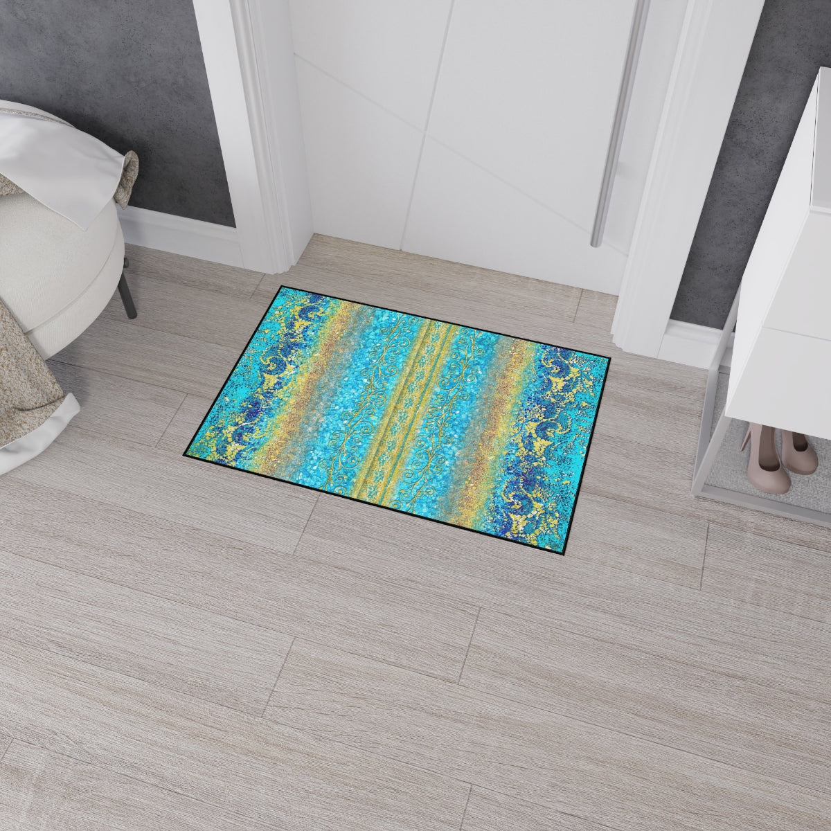 Heavy Duty Floor Mat - Royal Turquoise