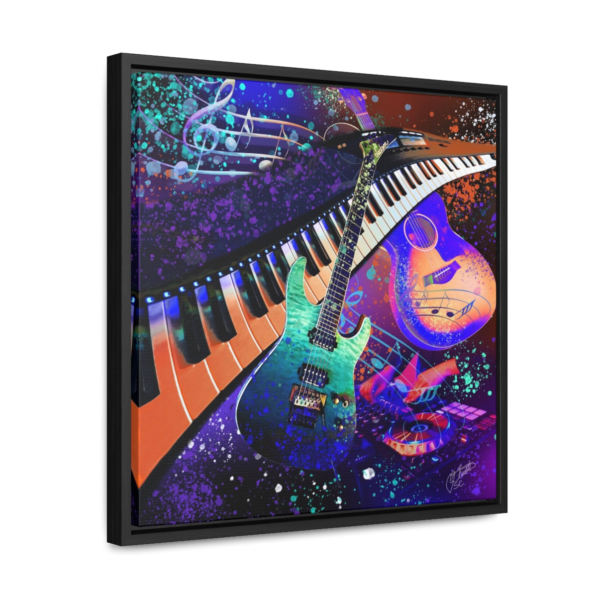 Framed Canvas - Music 2