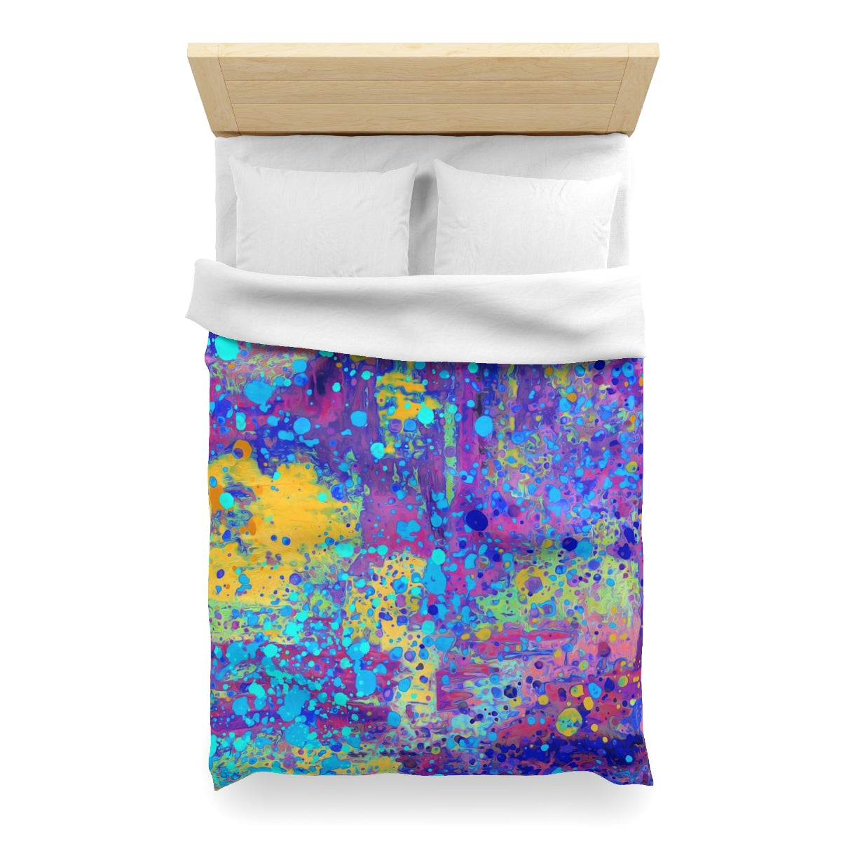 Microfiber Duvet Cover - Happy Splash/Multicolor