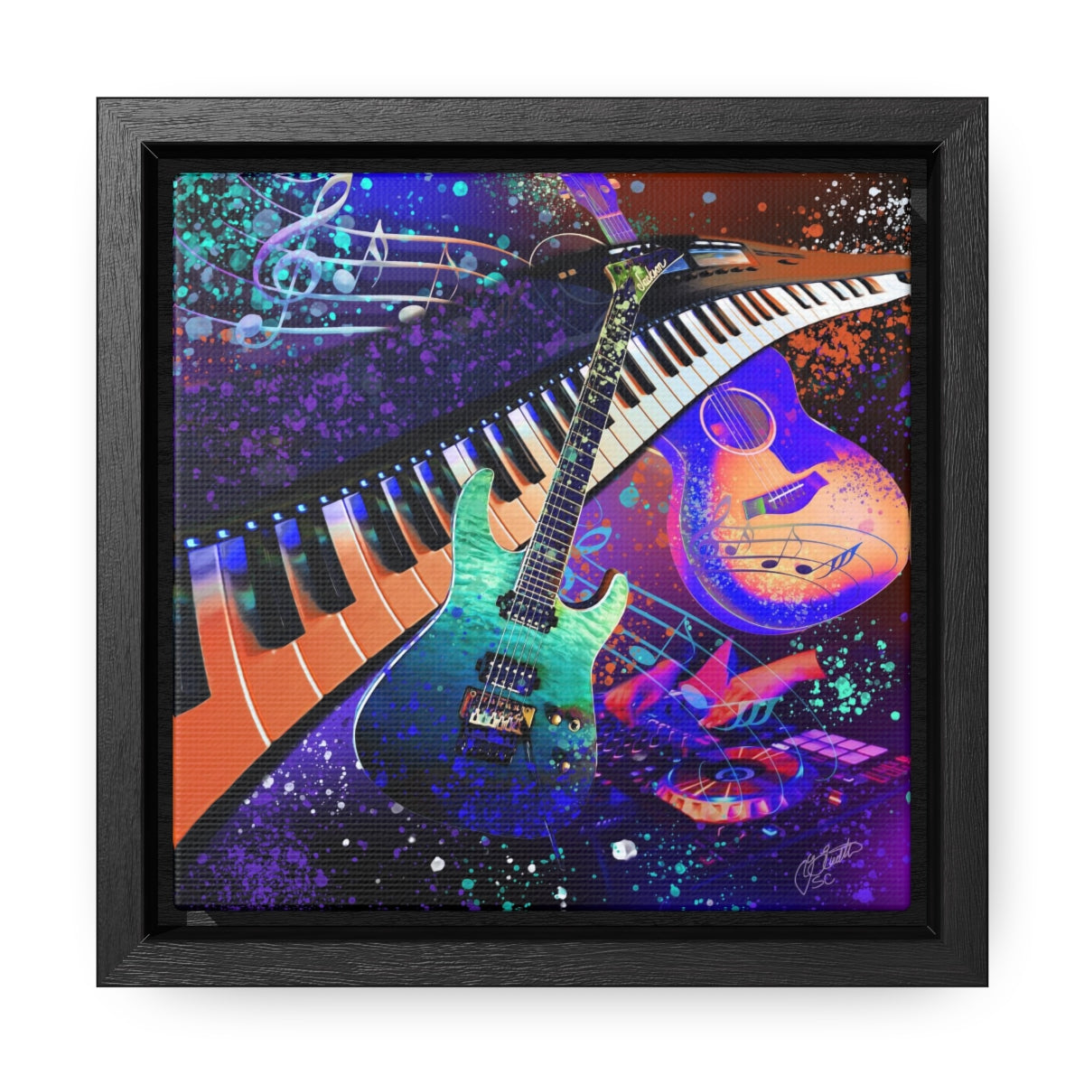 Framed Canvas - Music 2
