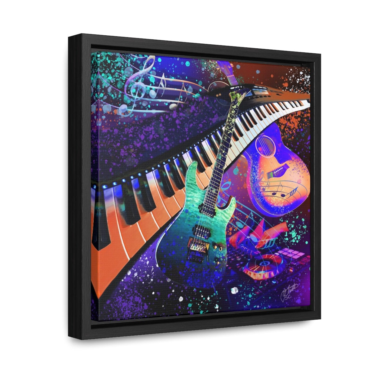 Framed Canvas - Music 2