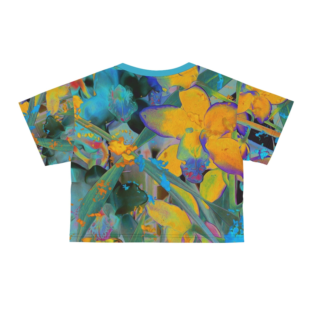 Crop Tee - Midnight Orchid