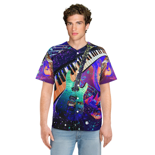 Men's Baseball Jersey - Music 1
