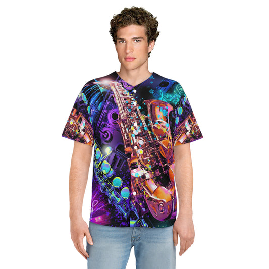Men's Baseball Jersey - Music 2