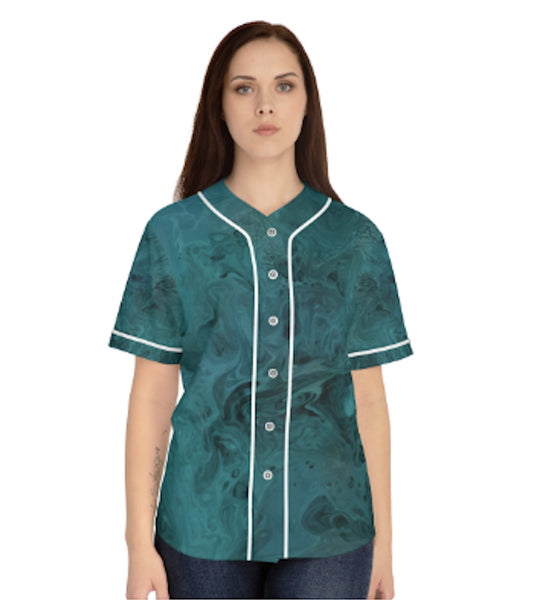 Women's Baseball Jersey - Life's Mystery-Forest