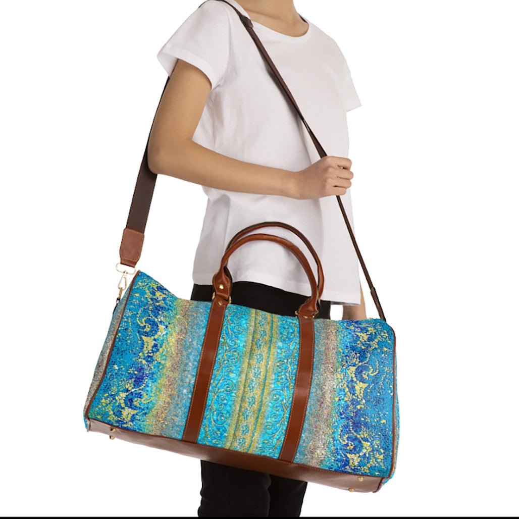 Waterproof Travel Bag - Royal Blue/Turquoise