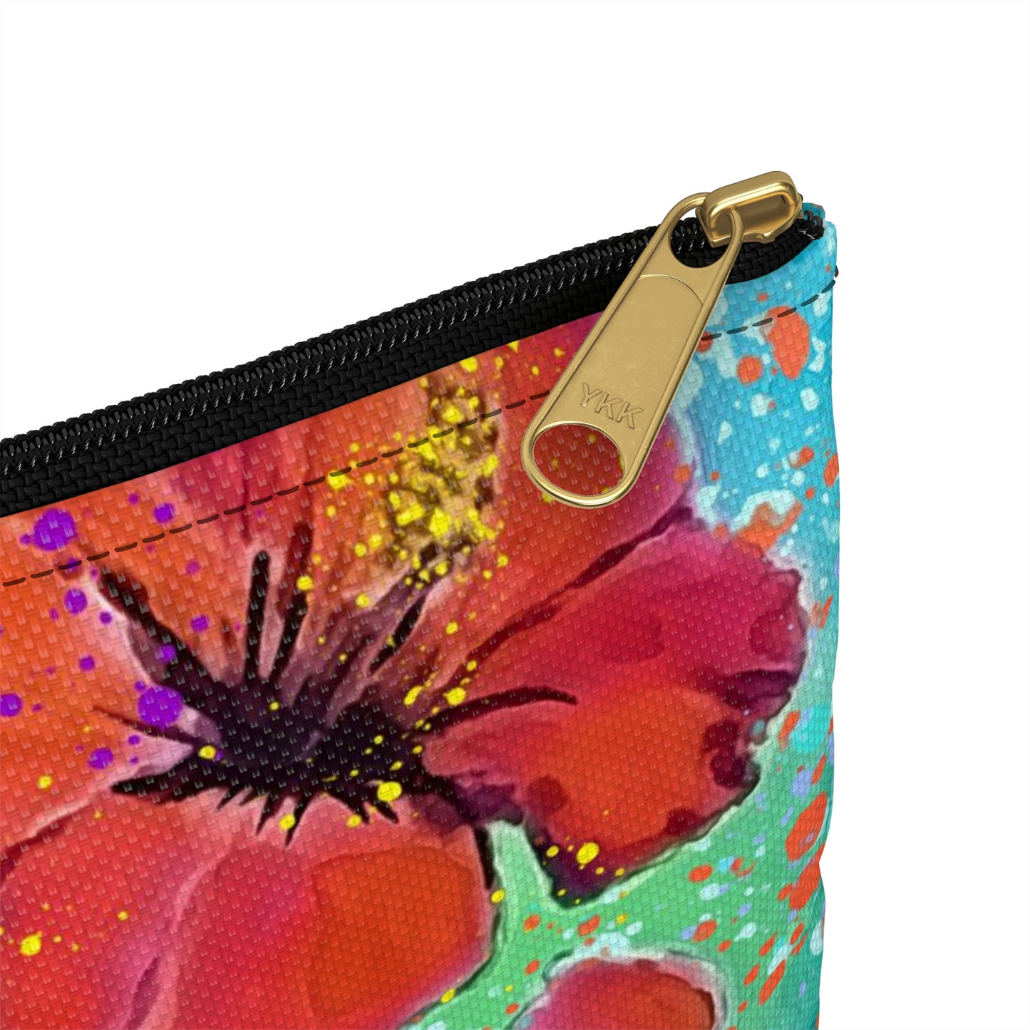 Accessory Pouch - Red Hibiscus