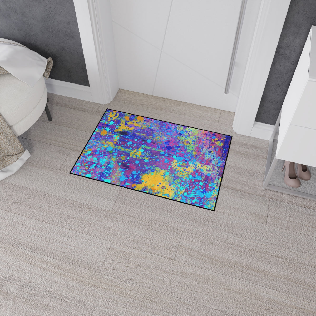 Heavy Duty Floor Mat - Happy Splash