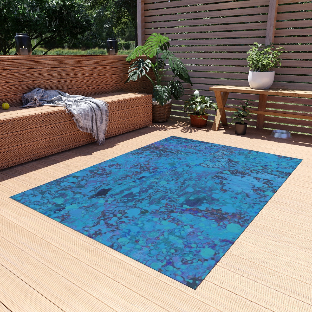 Outdoor Rug - Happy Splash/Turquoise