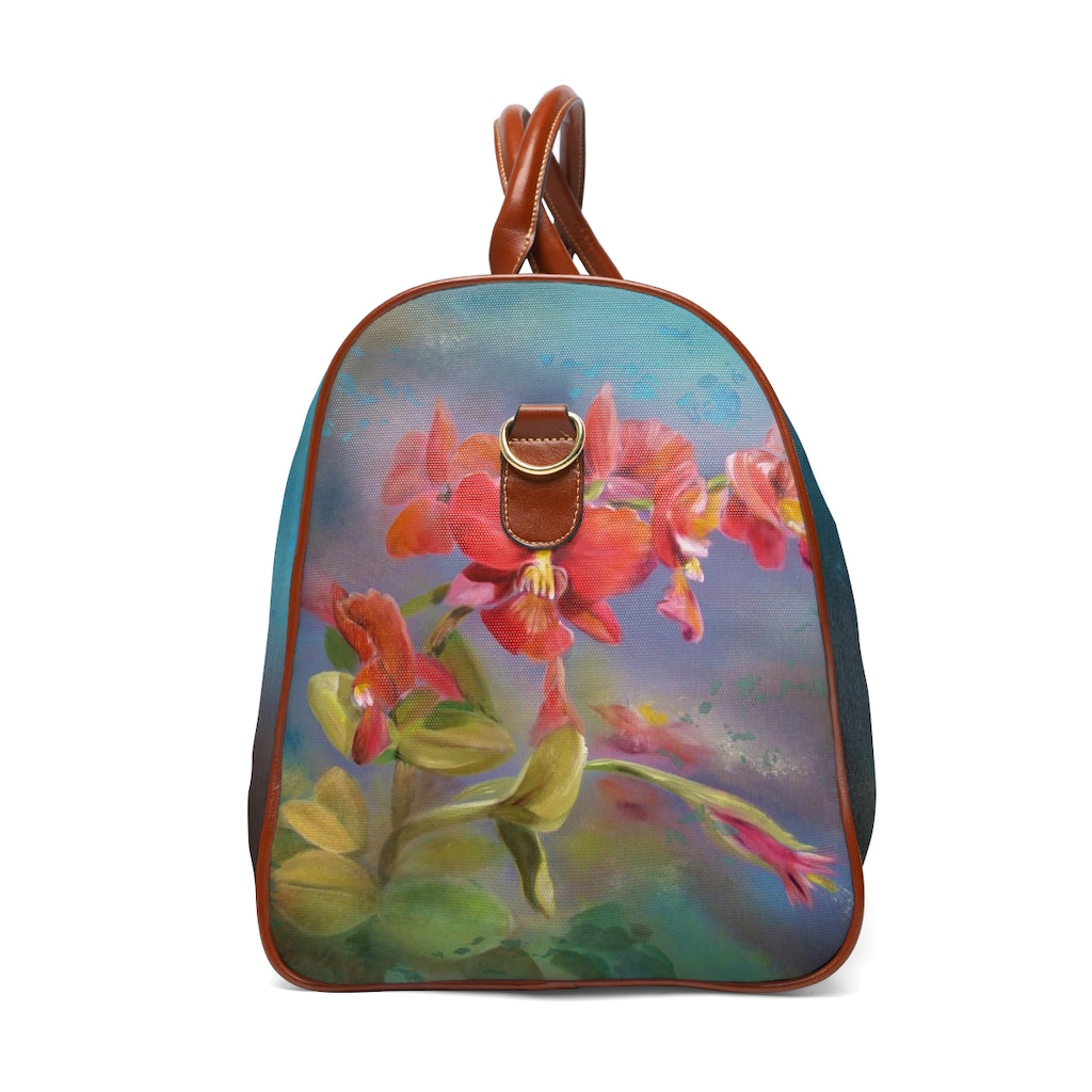 Waterproof Travel Bag - Red Orchid