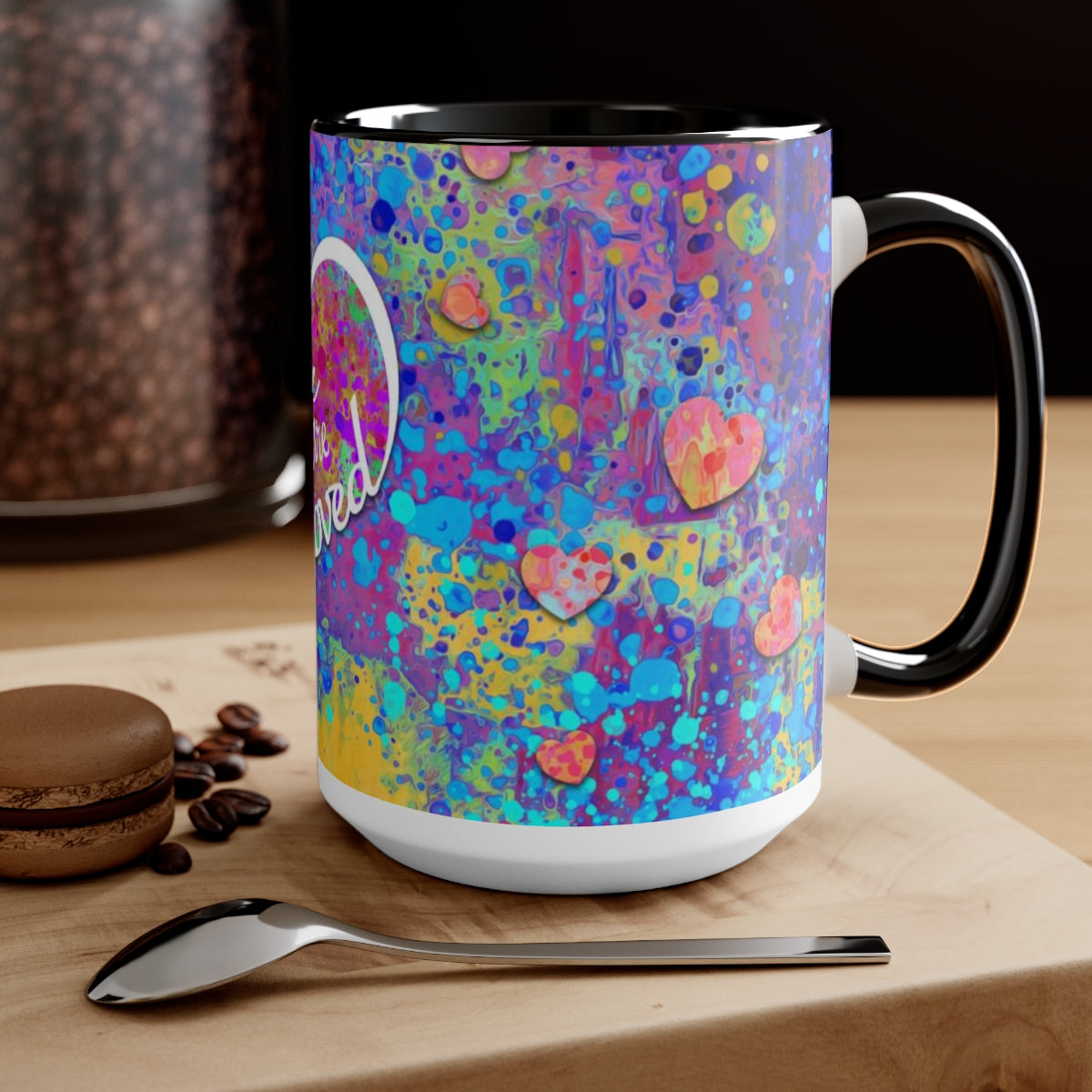 15oz Two-Tone Coffee Mugs - You are Loved
