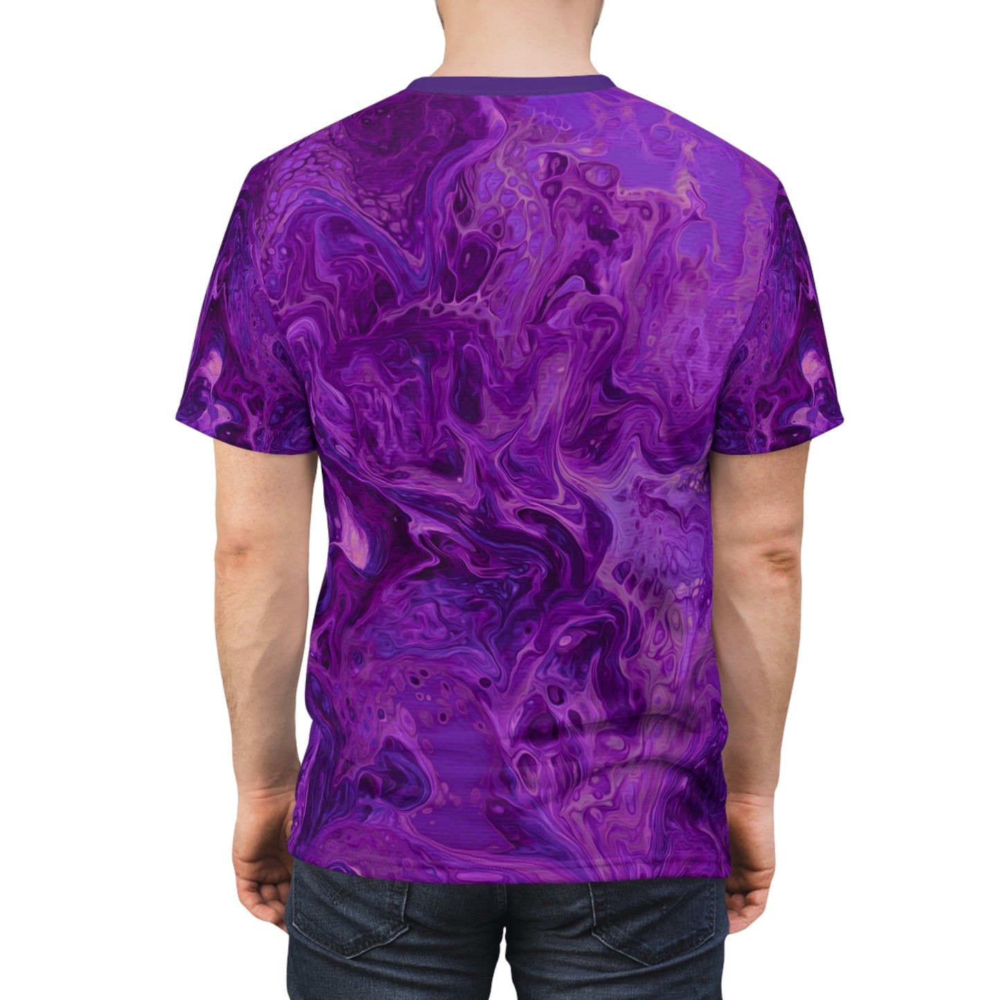 Unisex Soft Tee - Life's Mystery - Purple-Rose