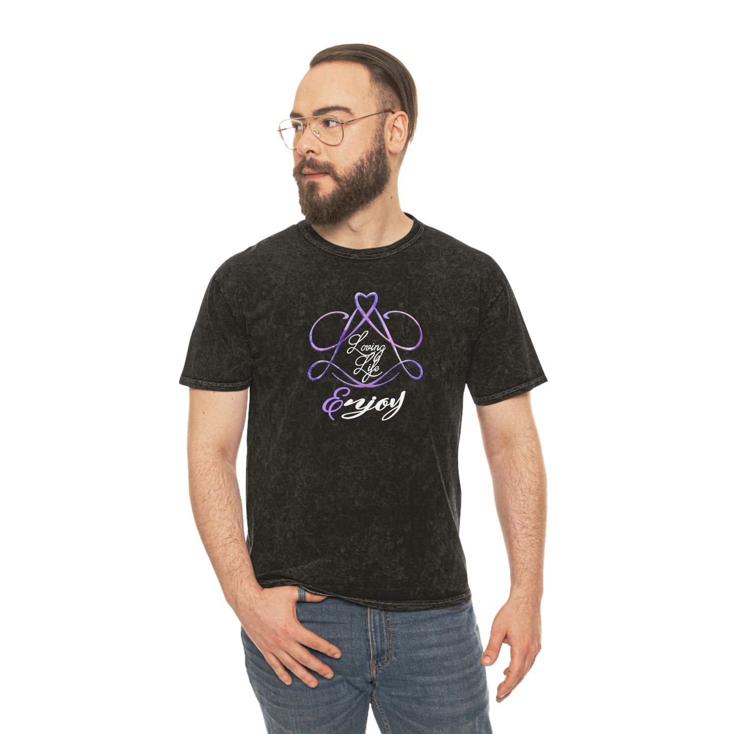 Unisex Mineral Wash T-Shirt - LL/Enjoy