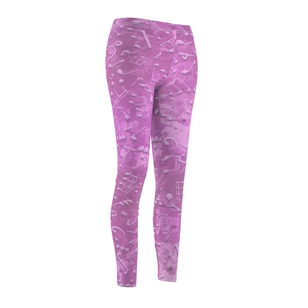 Sport & Casual Leggings - Love of Music/Pink