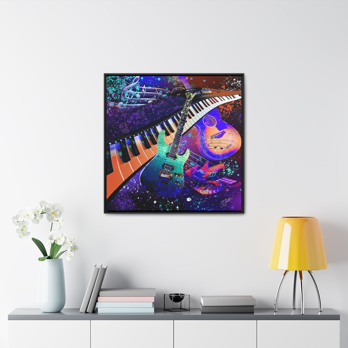 Framed Canvas - Music 2