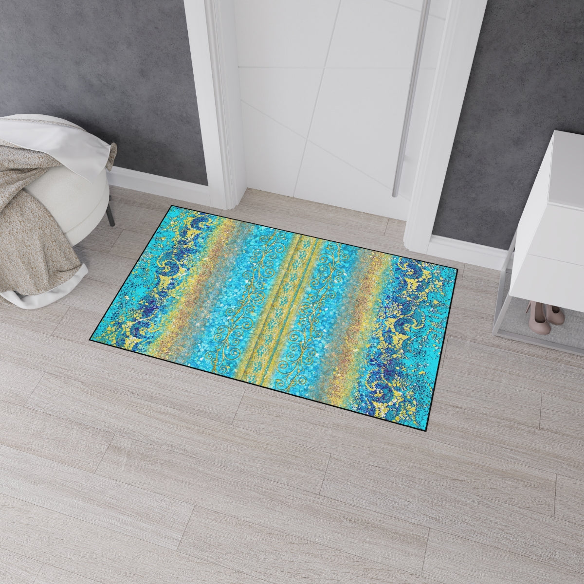 Heavy Duty Floor Mat - Royal Turquoise