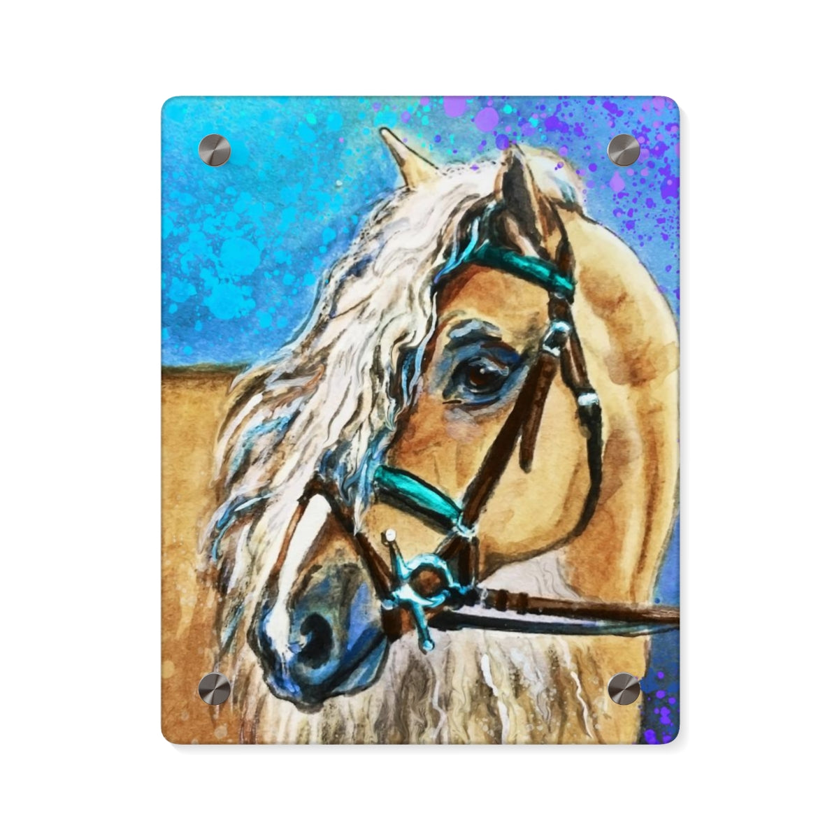 Acrylic Wall Art Panel - Haflinger Horse