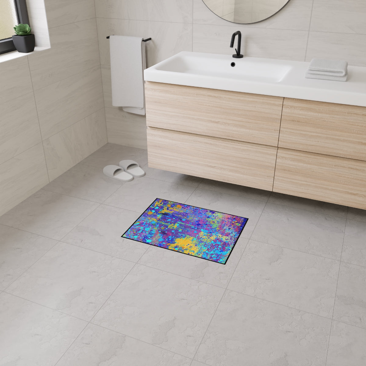 Heavy Duty Floor Mat - Happy Splash
