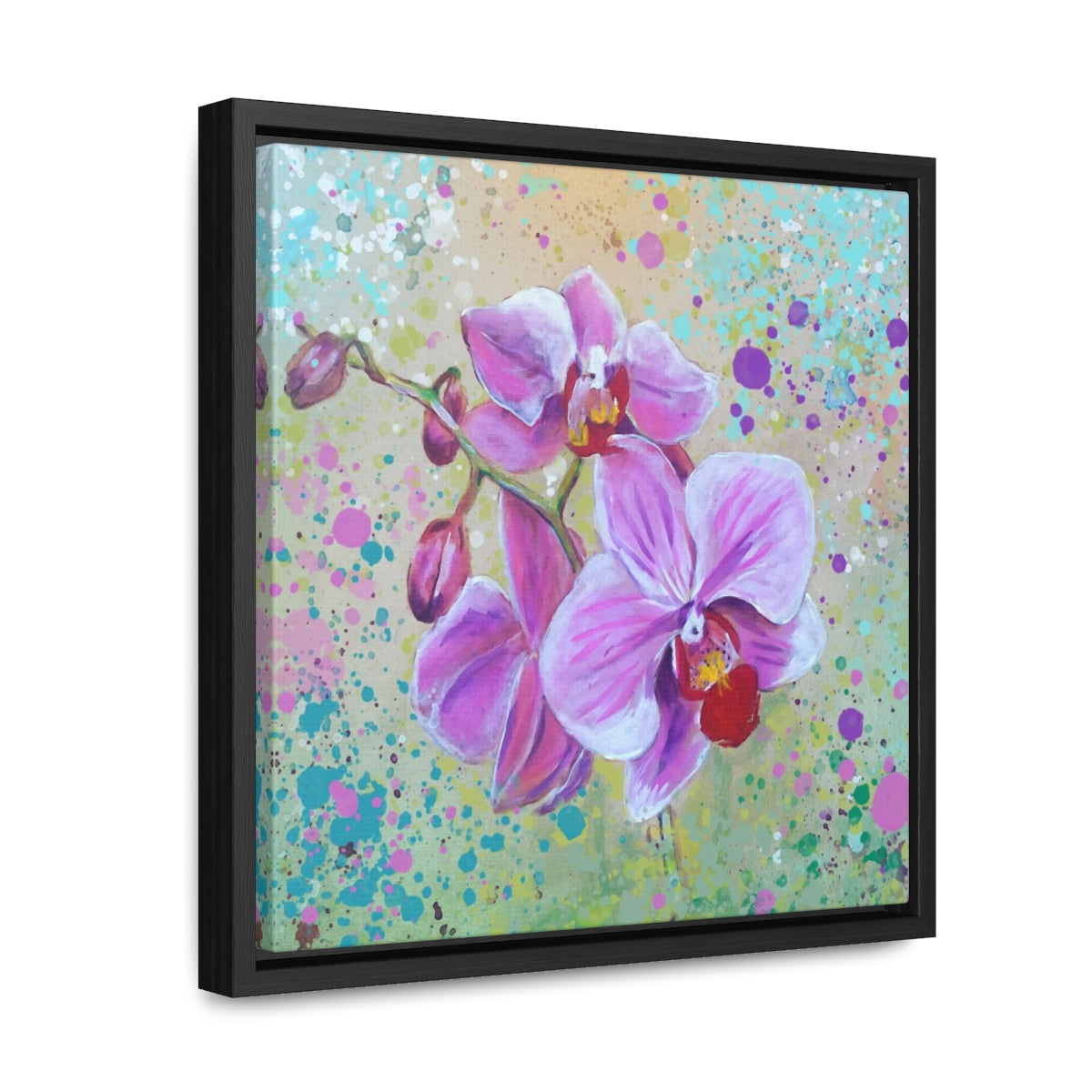 Square Frame Canvas - Pink Orchid