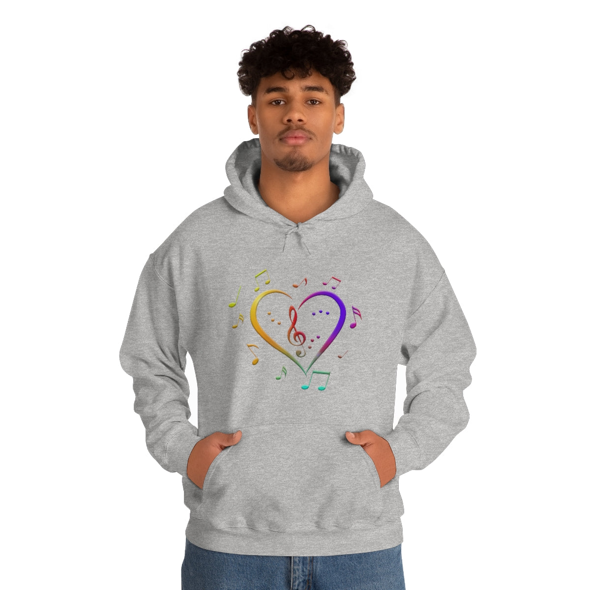 Unisex Heavy Blend™ Hooded Sweatshirt - Love of Music