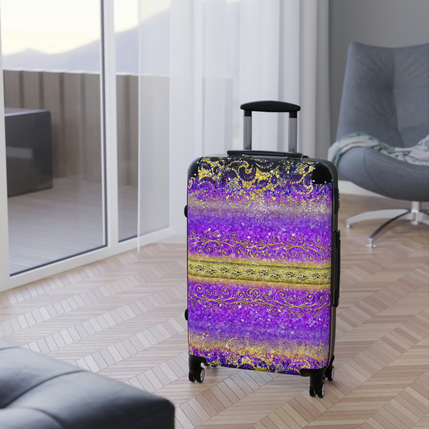 Hard Shell Suitcases - Royal Purple