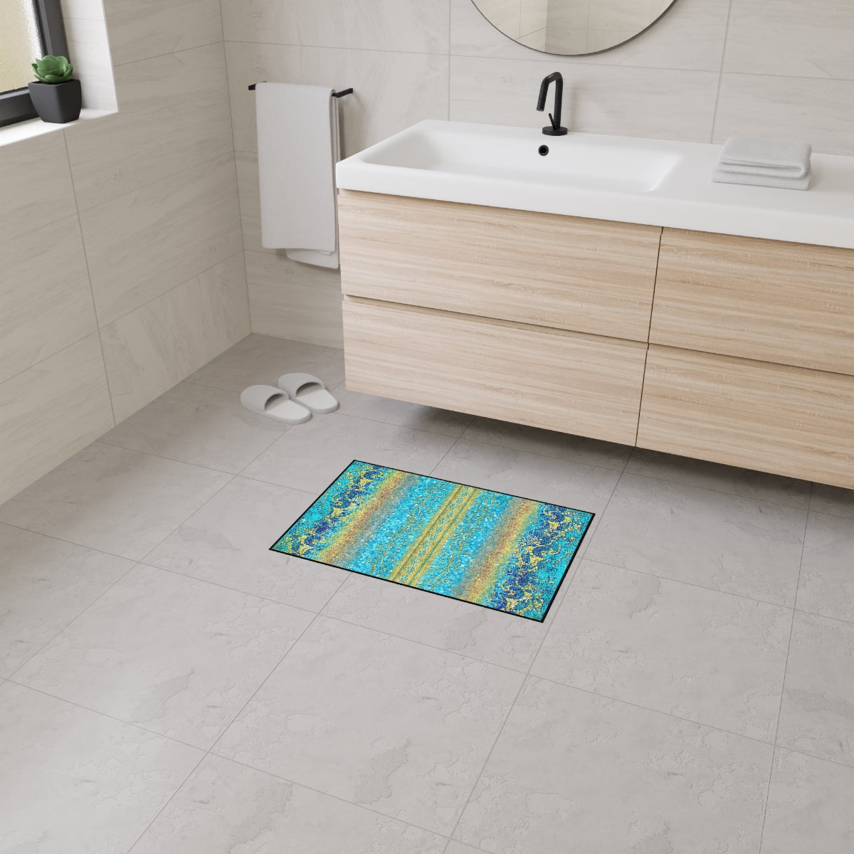 Heavy Duty Floor Mat - Royal Turquoise