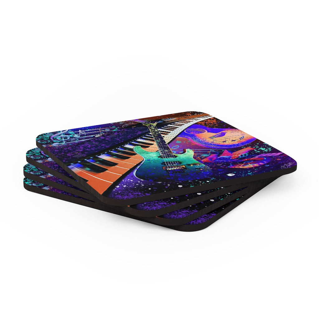 Cork Back Coaster - Music 1