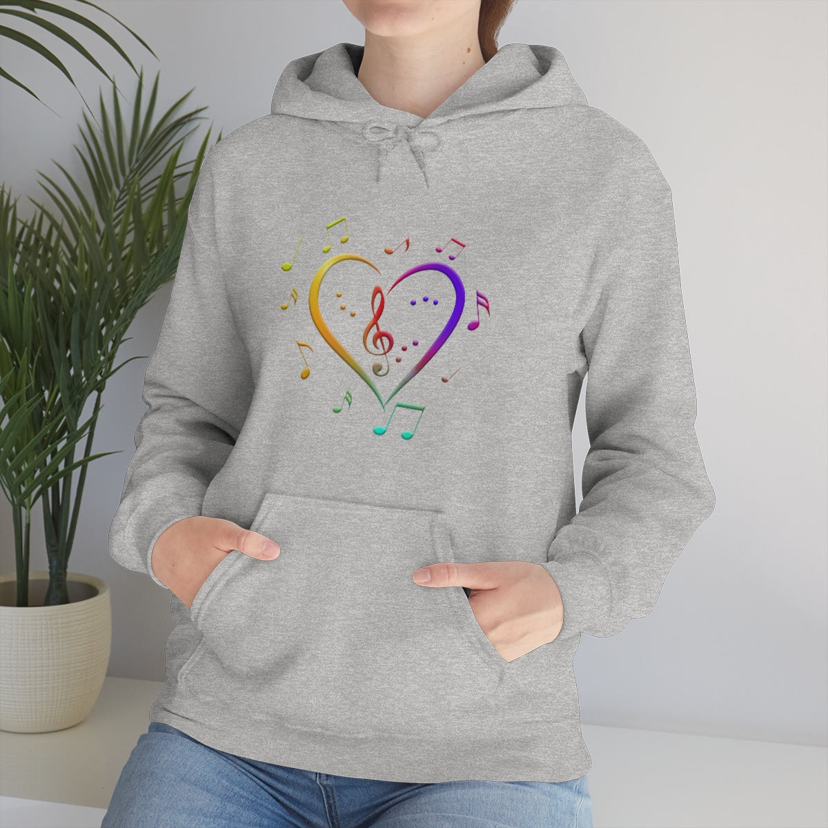 Unisex Heavy Blend™ Hooded Sweatshirt - Love of Music