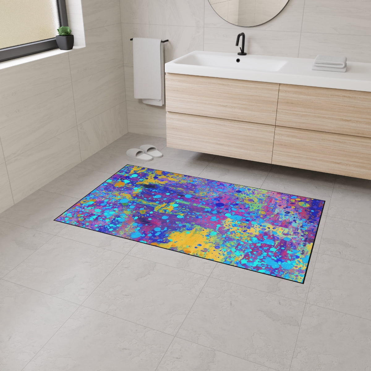 Heavy Duty Floor Mat - Happy Splash