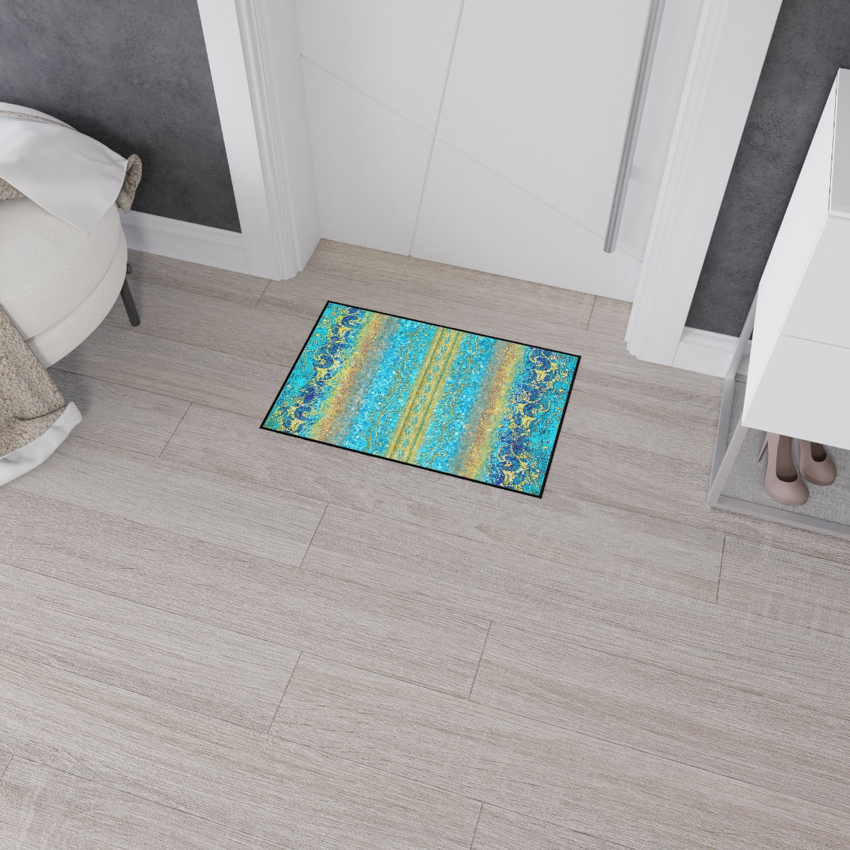Heavy Duty Floor Mat - Royal Turquoise
