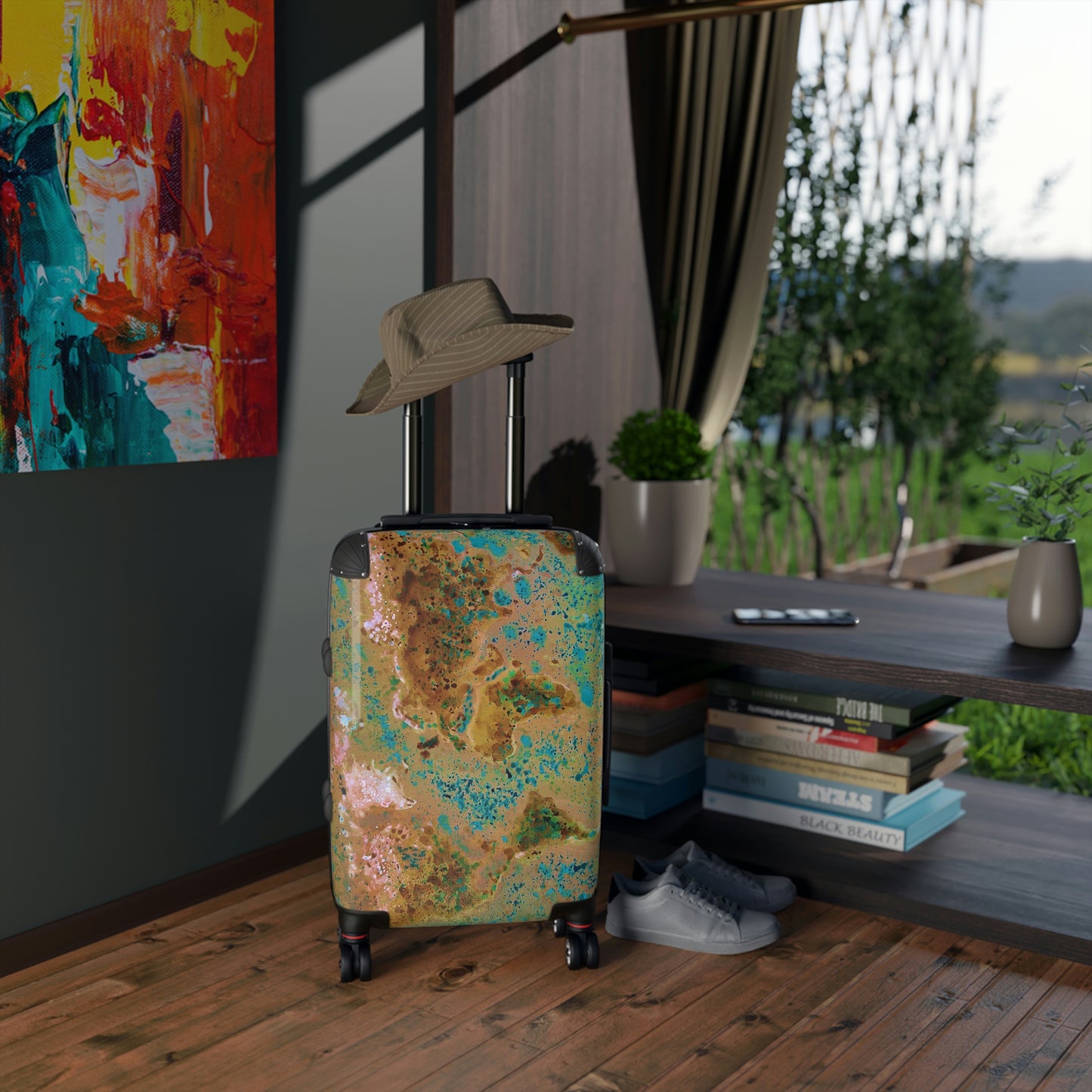 Hard Shell Suitcases - World Map
