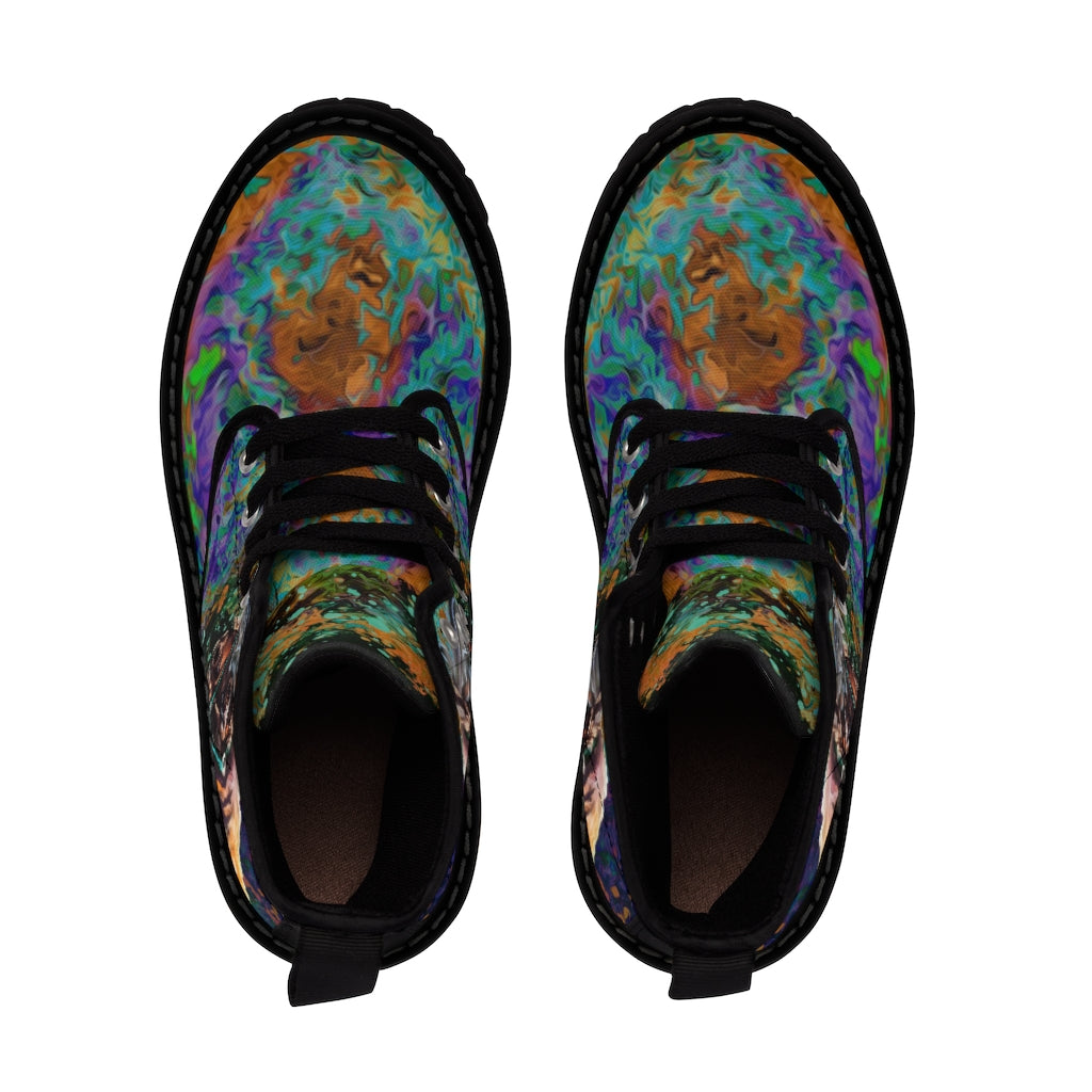 Women's Canvas Boots - Frisian Night