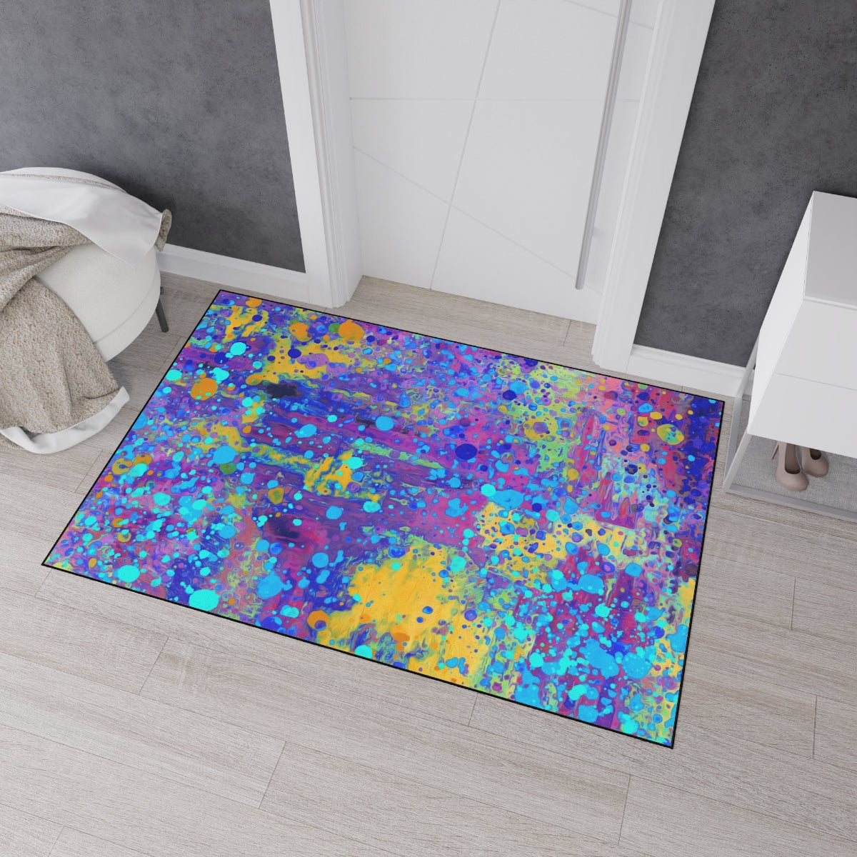 Heavy Duty Floor Mat - Happy Splash