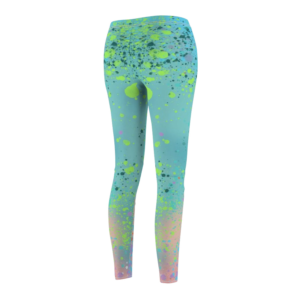Sport & Casual Leggings - Plumeria Splash