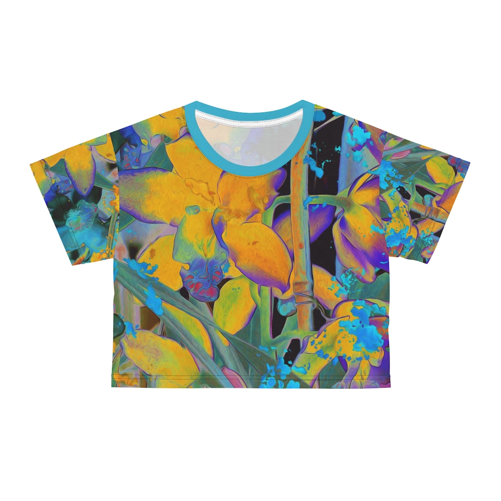 Crop Tee - Midnight Orchid