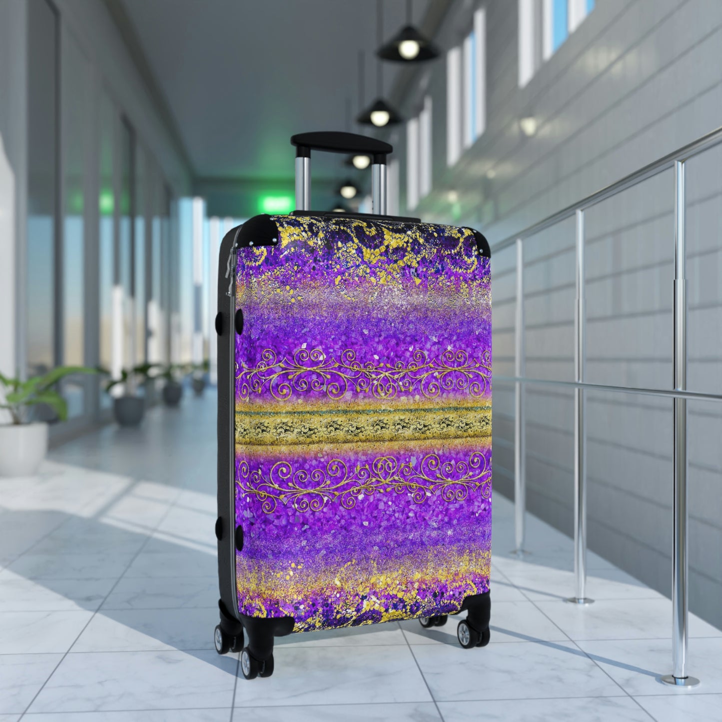 Hard Shell Suitcases - Royal Purple
