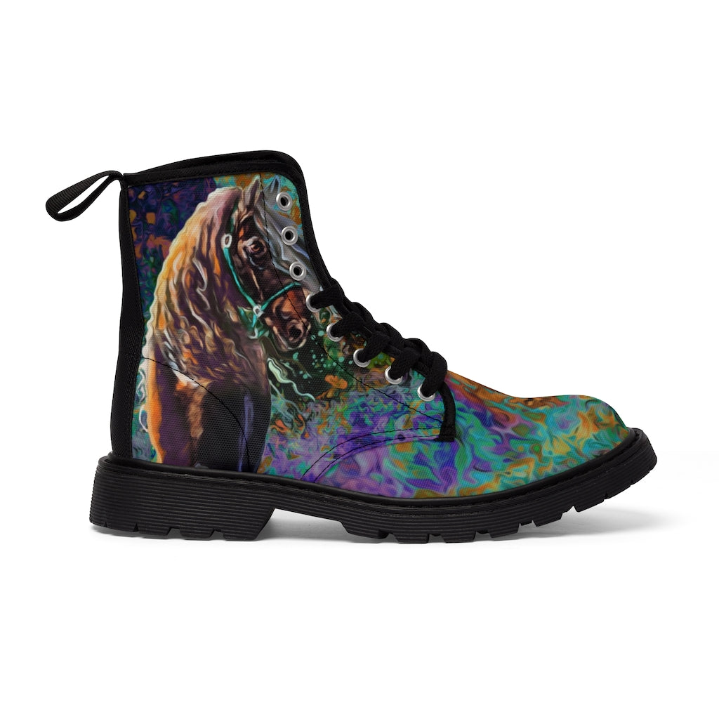 Women's Canvas Boots - Frisian Night