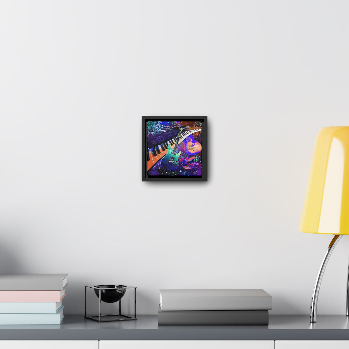 Framed Canvas - Music1